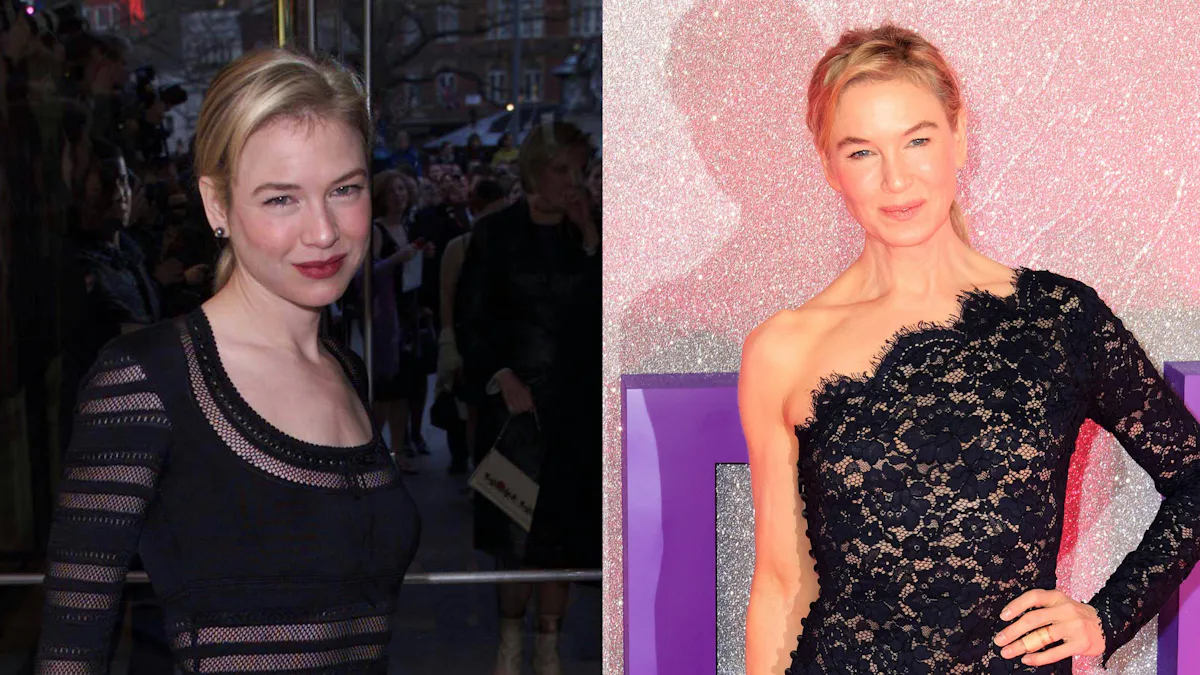renee zellweger black lace dress Renee Zellweger Wows in Saint Laurent Lace at 'Bridge Jones' Premiere