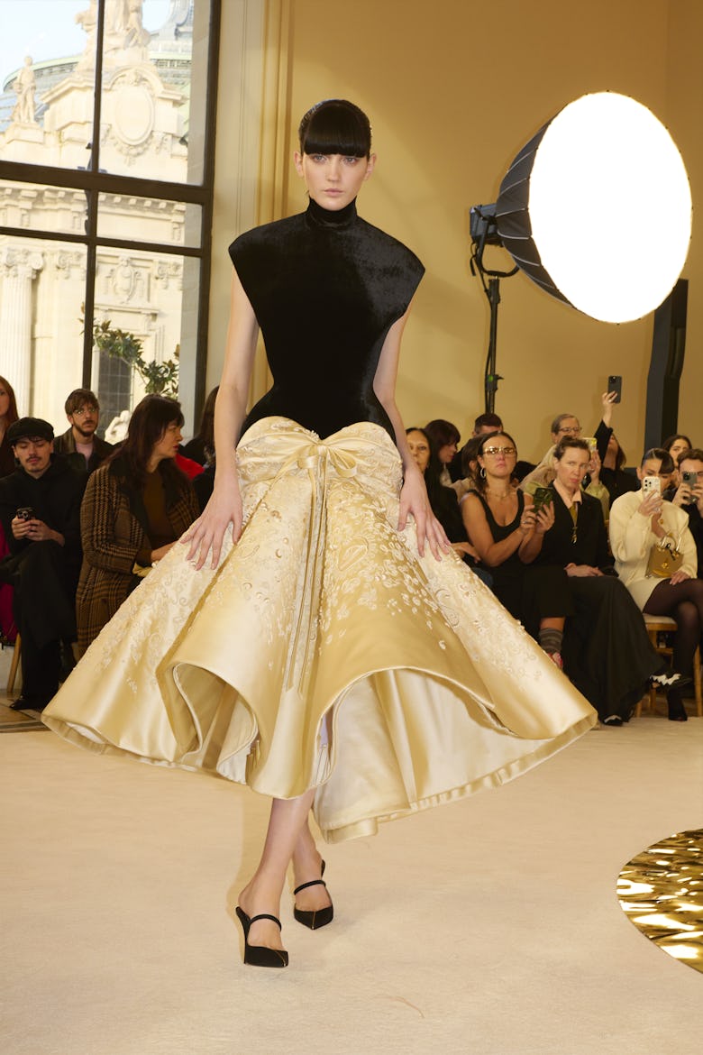 a look from schiaparelli haute couture spring 2025 collection showed in paris