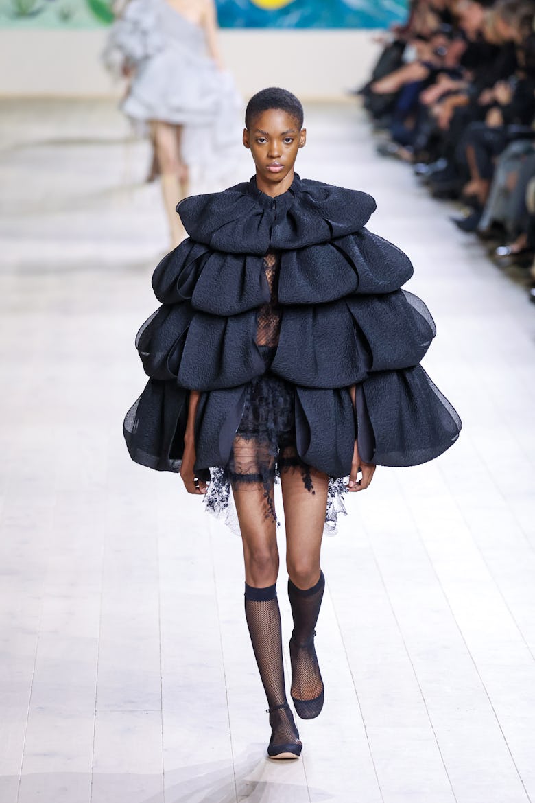 A model walks the runway during the Christian Dior Haute Couture Spring-Summer 2025 show as part of ...