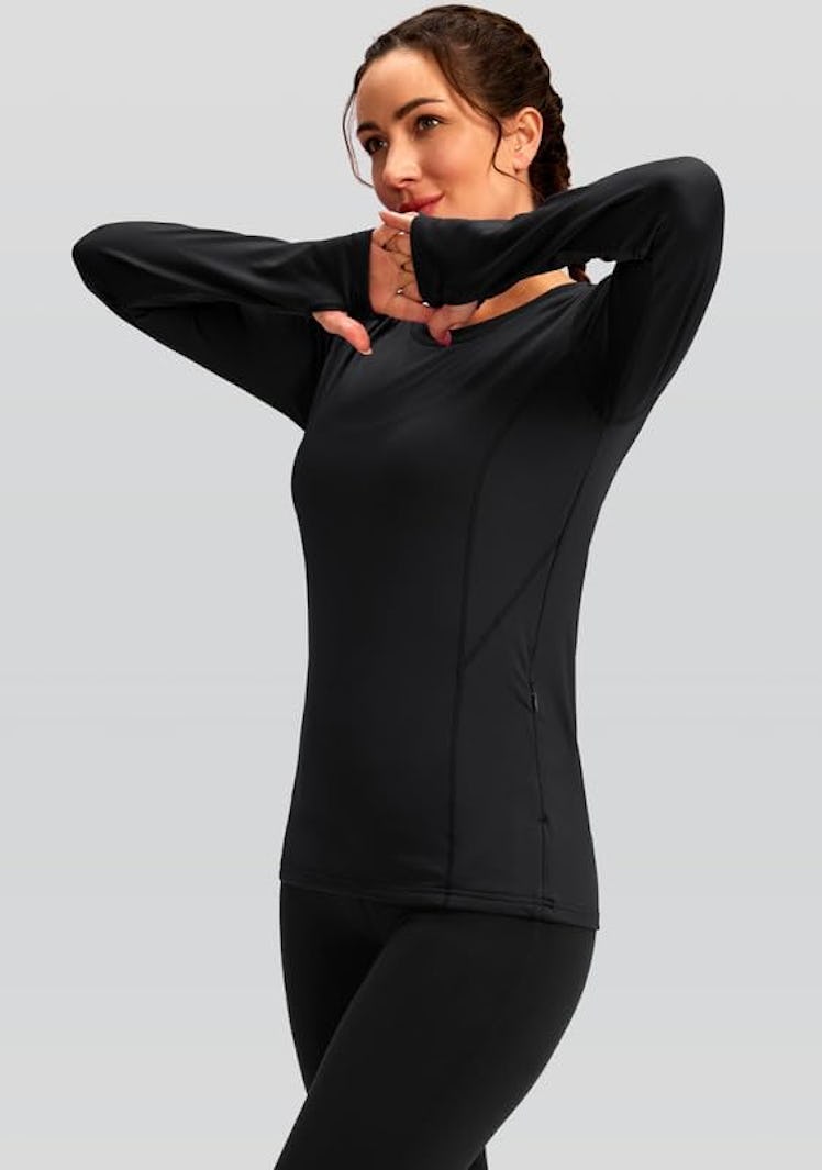 G Gradual Thermal Fleece Top With Thumb Holes 