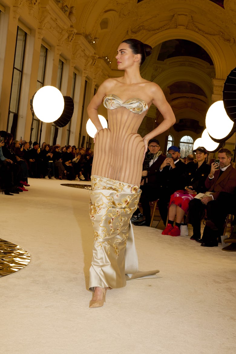 a look from schiaparelli haute couture spring 2025 collection showed in paris