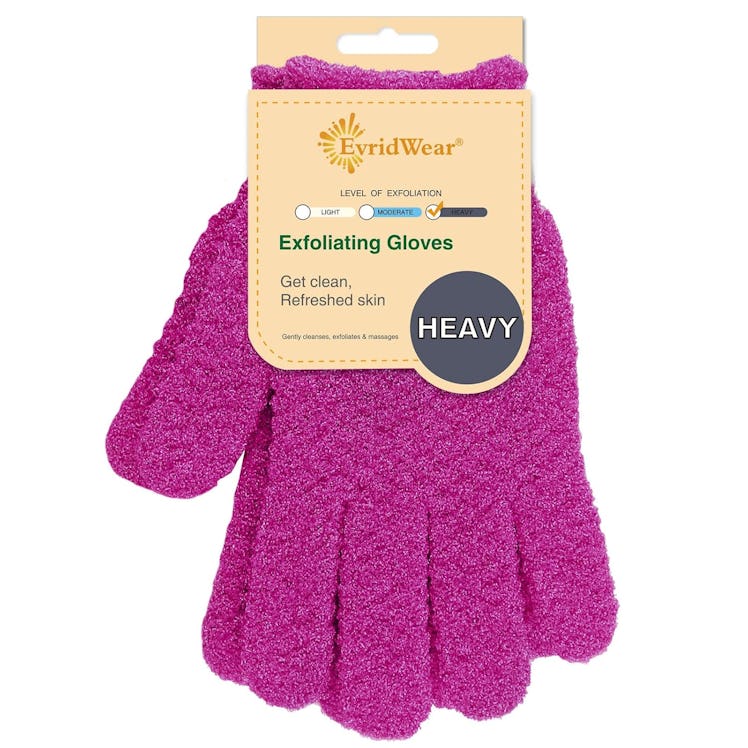  Evridwear Exfoliating Dual Texture Bath Gloves (1 Pair)