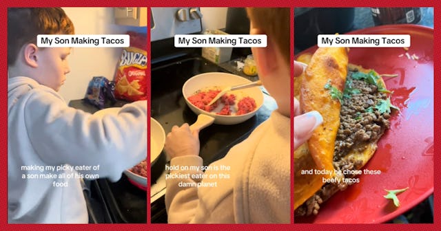 Becca Marotta had her son make dinner for himself to encourage better eating habits.