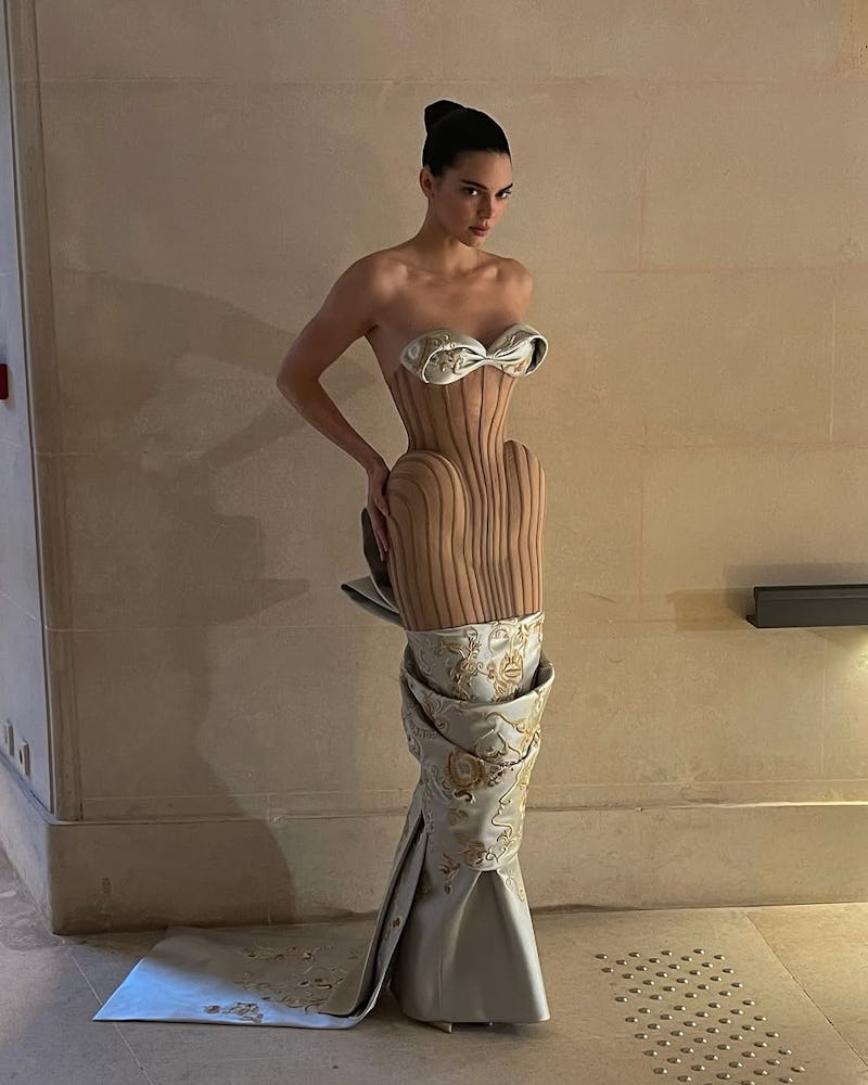 Kendall Jenner's Schiaparelli Naked Dress Was A Work Of Art