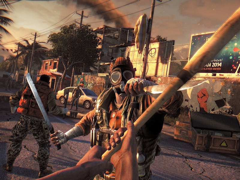 A standoff with a knife-wielding enemy in Dying Light 2