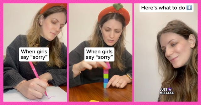 Beck Goodman suggests replacing "sorry" with "whoops" to curb overapologizing.