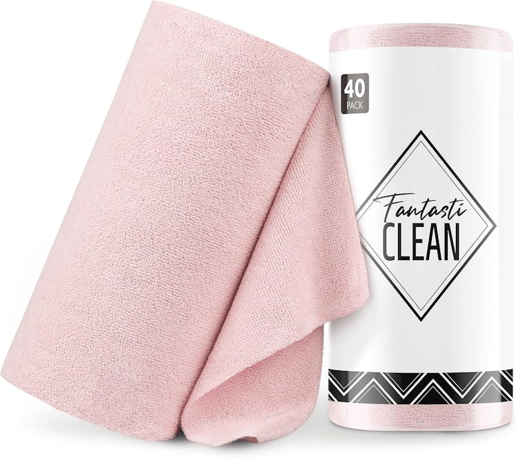 Fantasticlean Microfiber Cleaning Cloth Roll (40 Pieces)