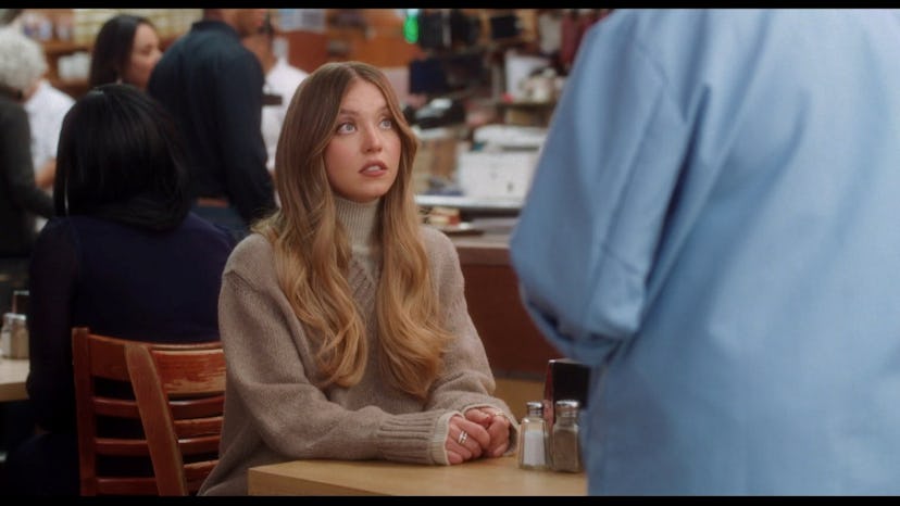 Sydney Sweeney cameos in Hellmann’s ‘When Harry Met Sally’ Super Bowl ad.