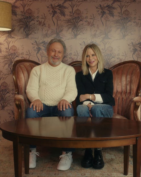 Billy Crystal and Meg Ryan reprise their 'When Harry Met Sally' roles for a Super Bowl ad.