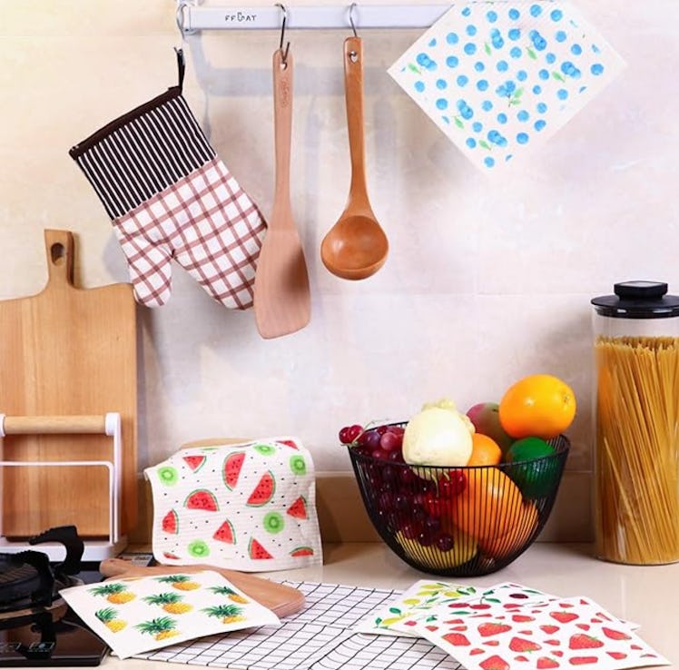 Patelai Mixed Fruit Swedish Kitchen Dishcloths (6-Pack)