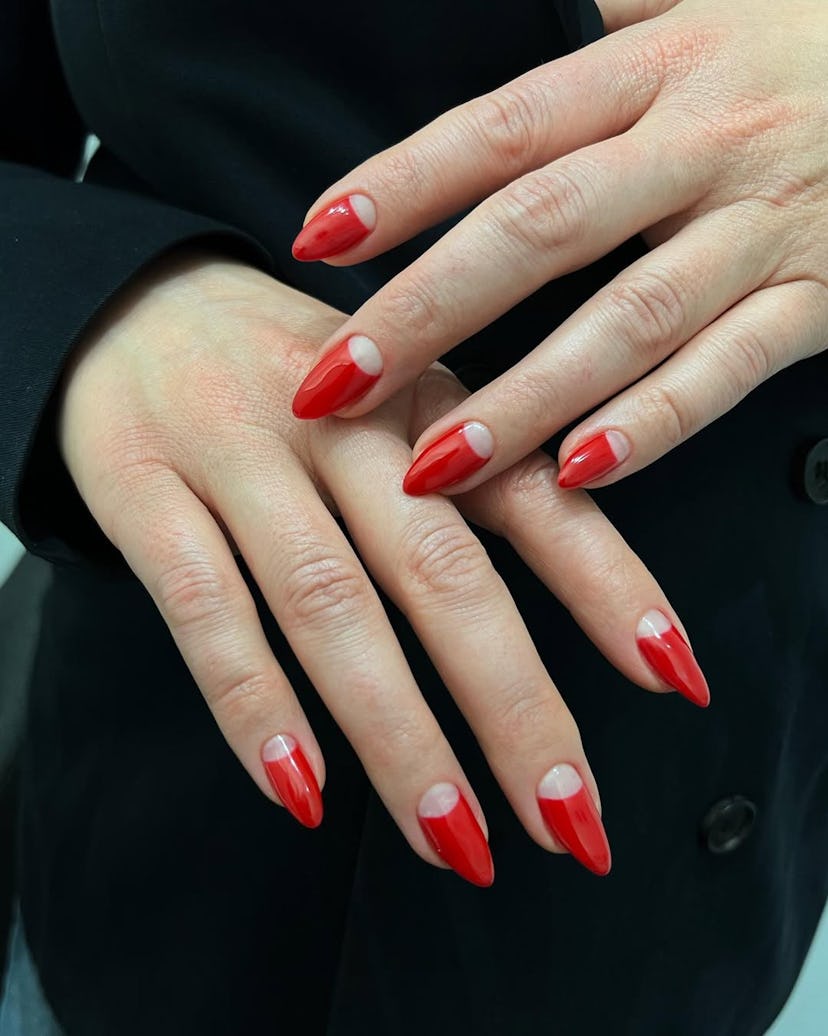 These red nails are on trend for Valentine’s Day 2025.