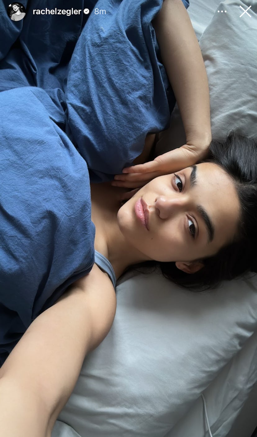 Rachel Zegler shared a makeup-free selfie on Jan. 2, 2025.