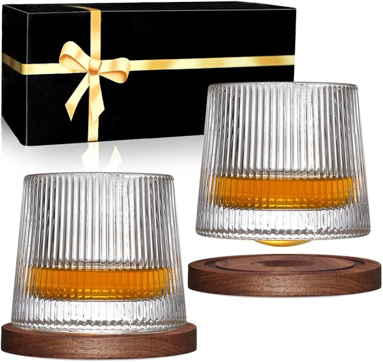  Bolesta Rotatable Whiskey Glasses (Set of 2)