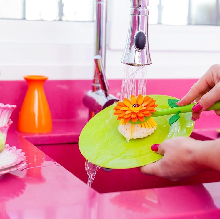 Vigar Flower Power Dish Brush with Vase