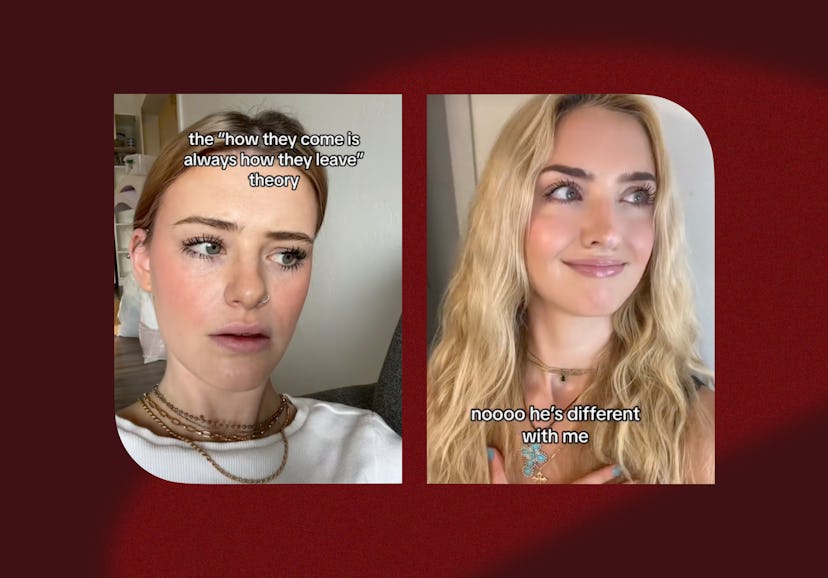 On TikTok, people are talking about how relationships often end how they began.