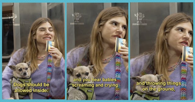 This woman's “hot take” about where dogs should be allowed went viral in an installment of the popul...