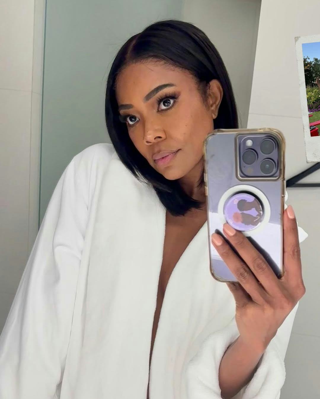 Gabrielle Union's angled micro bob is so on trend.