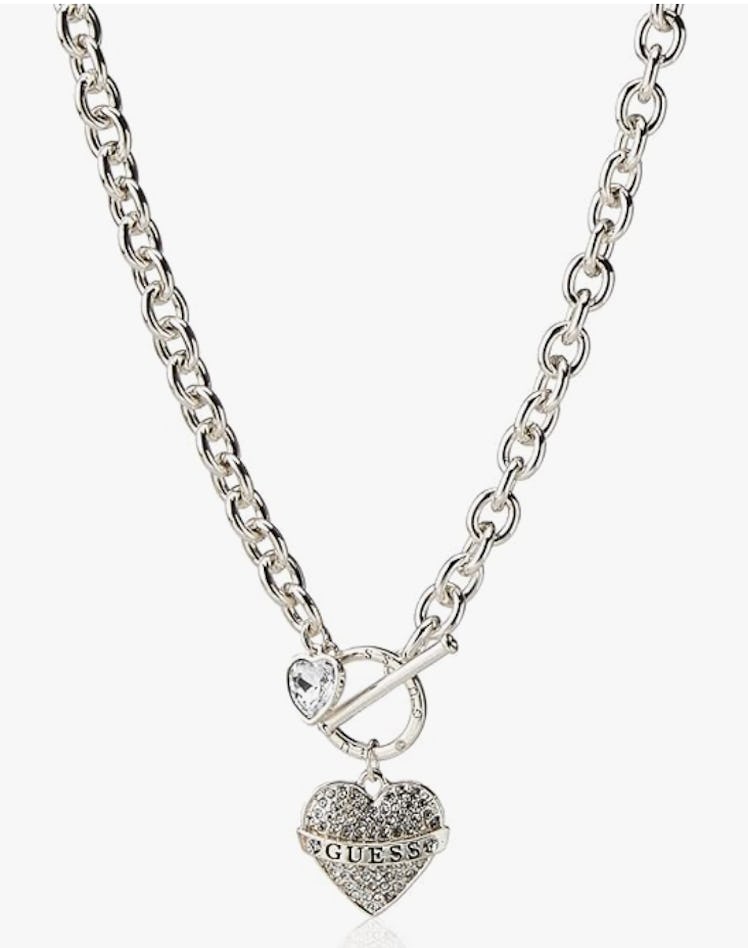 GUESS Toggle Logo Charm Necklace