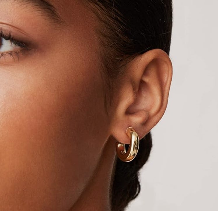 PAVOI Gold Hoop Earrings