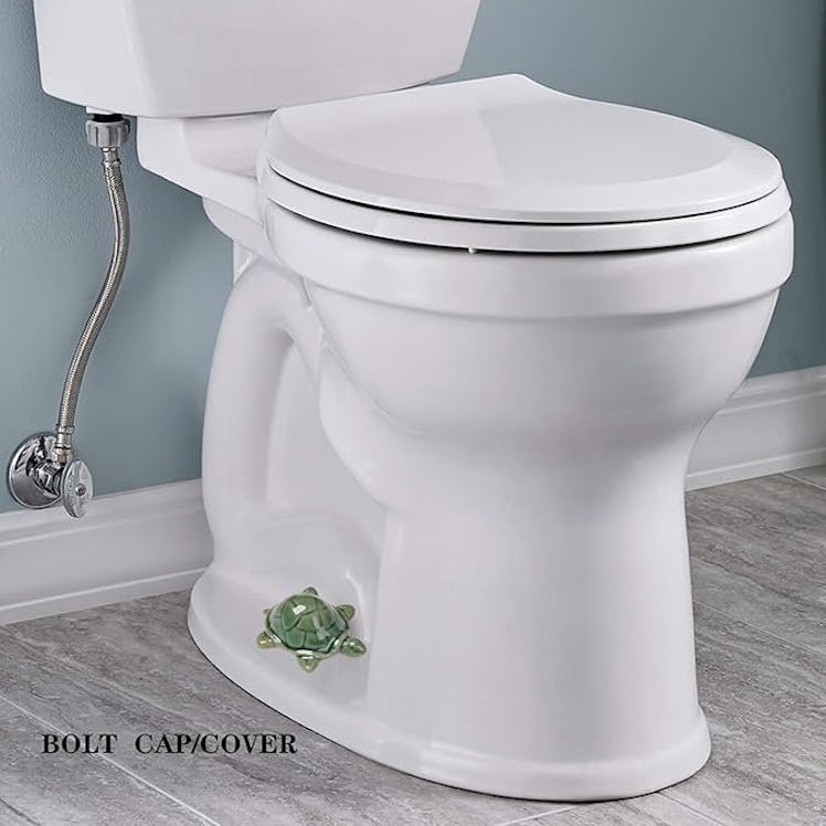 Zunon Ceramic Frog Toilet Bowl Caps