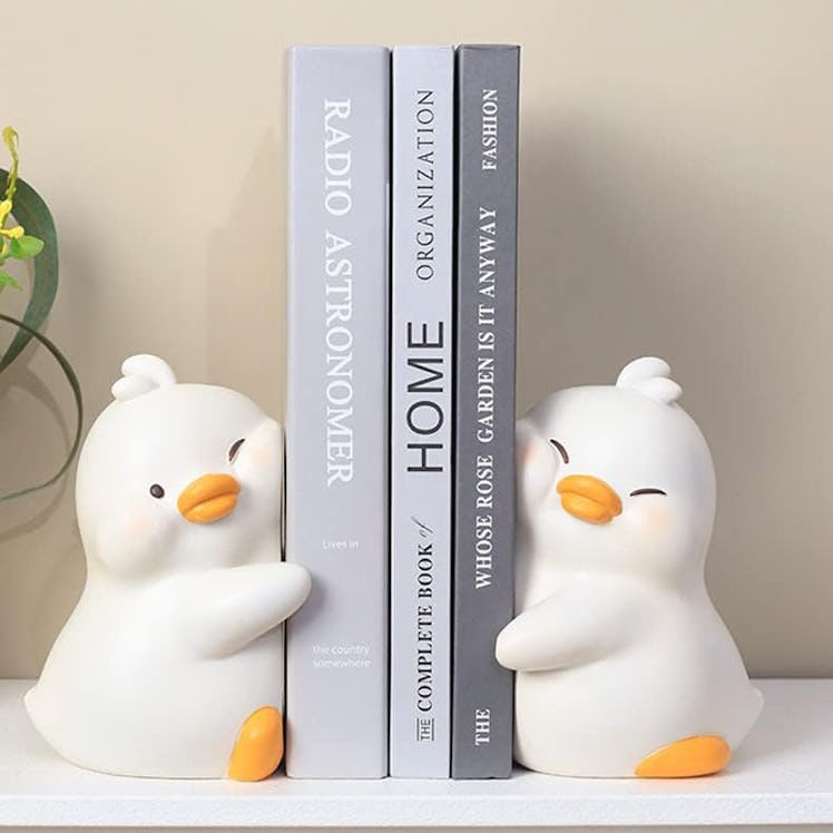 JARPSIRY Hug Ducks Decorative Bookends