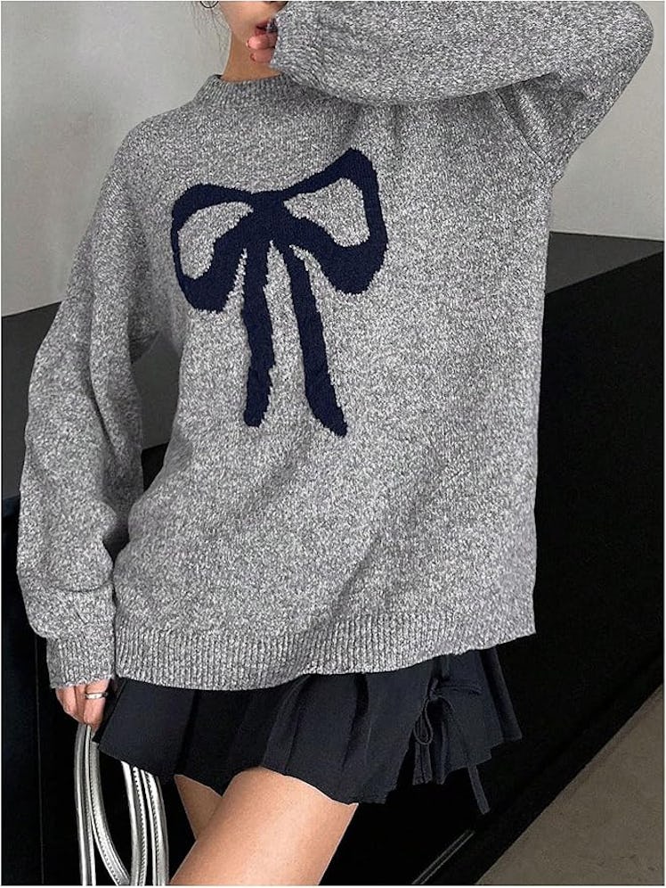 MakeMeChic Bow Sweater