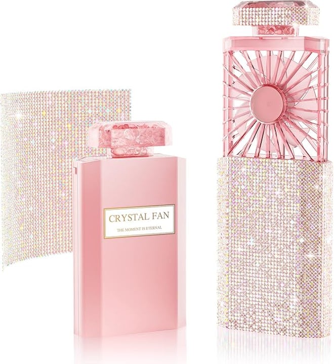 JENTXON Portable Rhinestone Fan