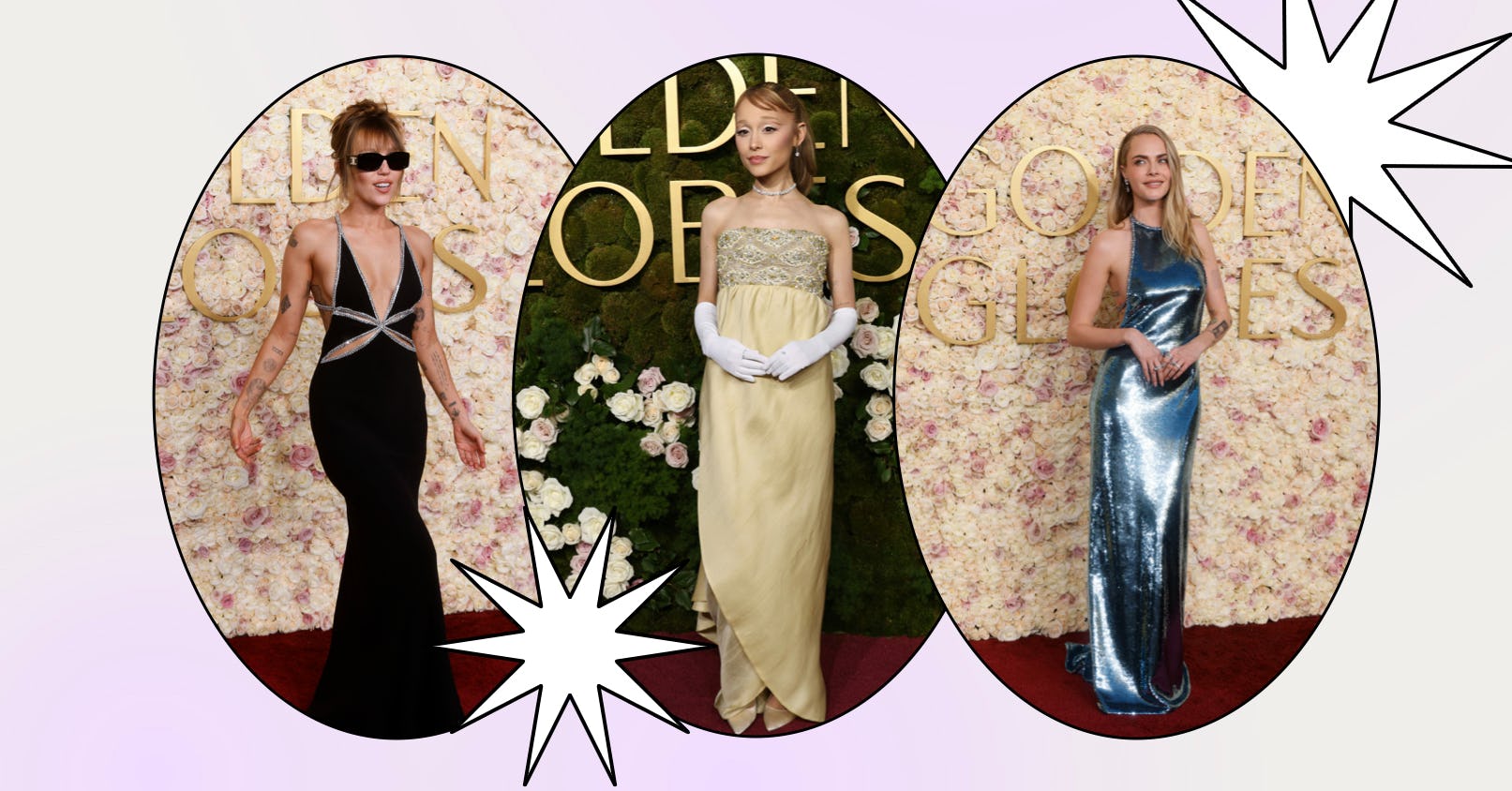 These Celebs Wore Metallic Dresses At The 2025 Golden Globes