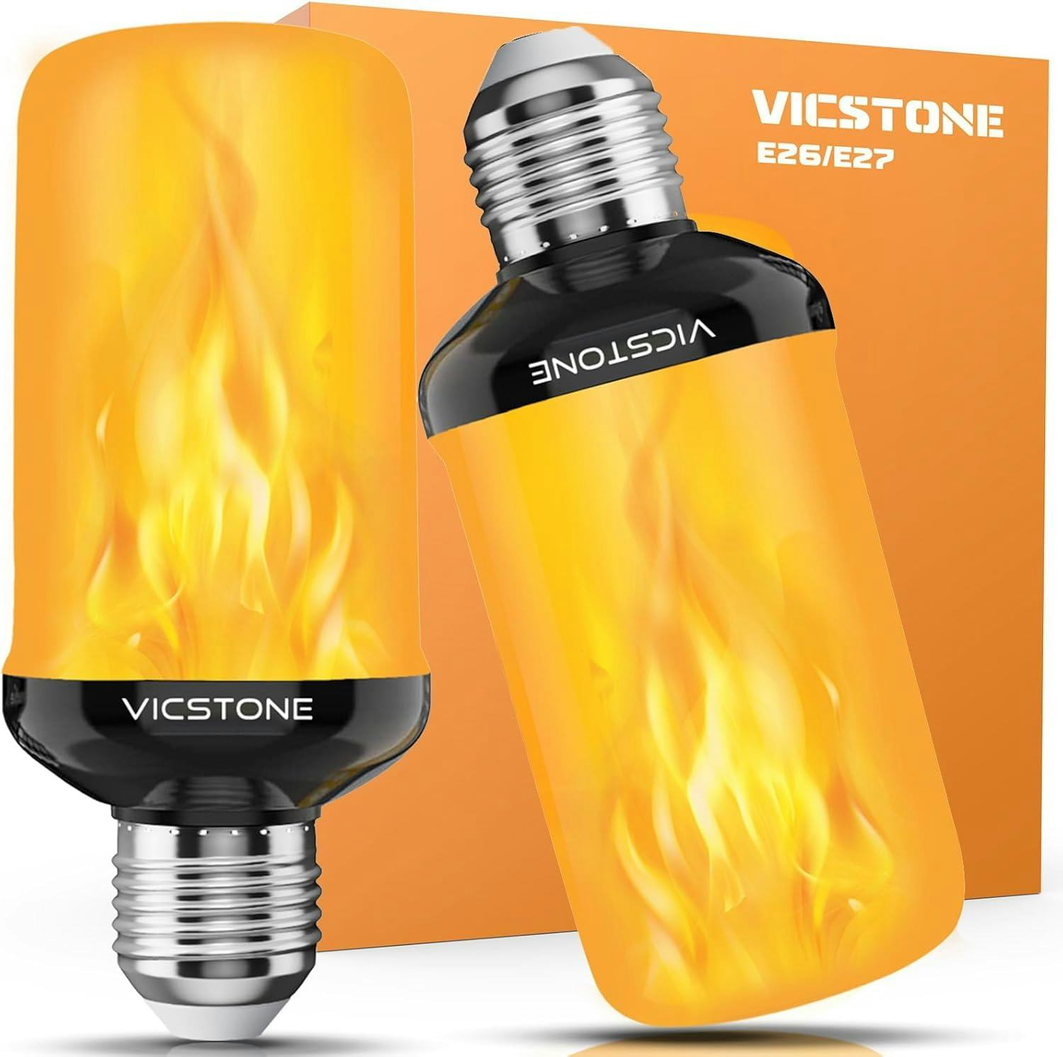 Vicstone LED Flame Light Bulb (2-Pack)