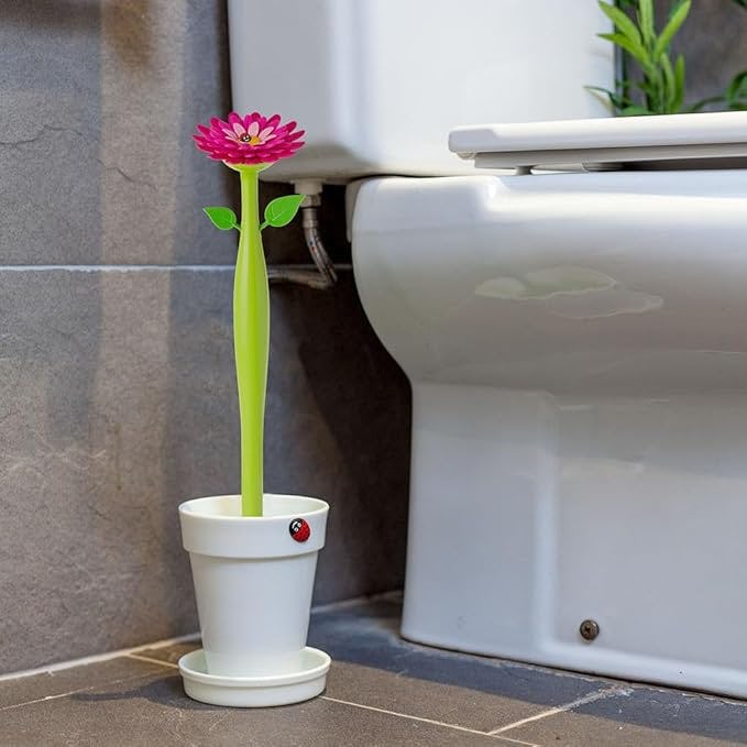 Vigar Flower Power Toilet Brush with Holder