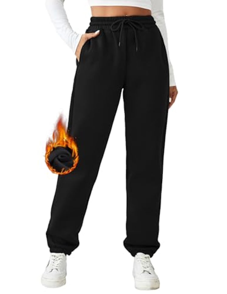 PINSPARK Fleece Jogger Sweatpants