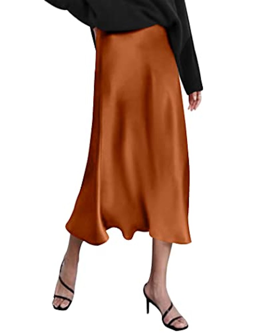 Zeagoo Silk Skirt