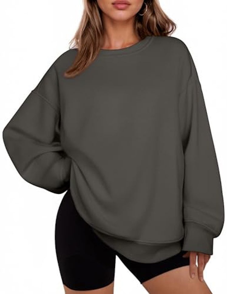 PINSPARK Trendy Crew Neck Pullover