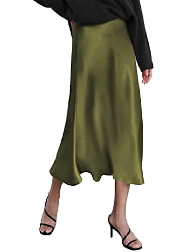Zeagoo Satin Skirt