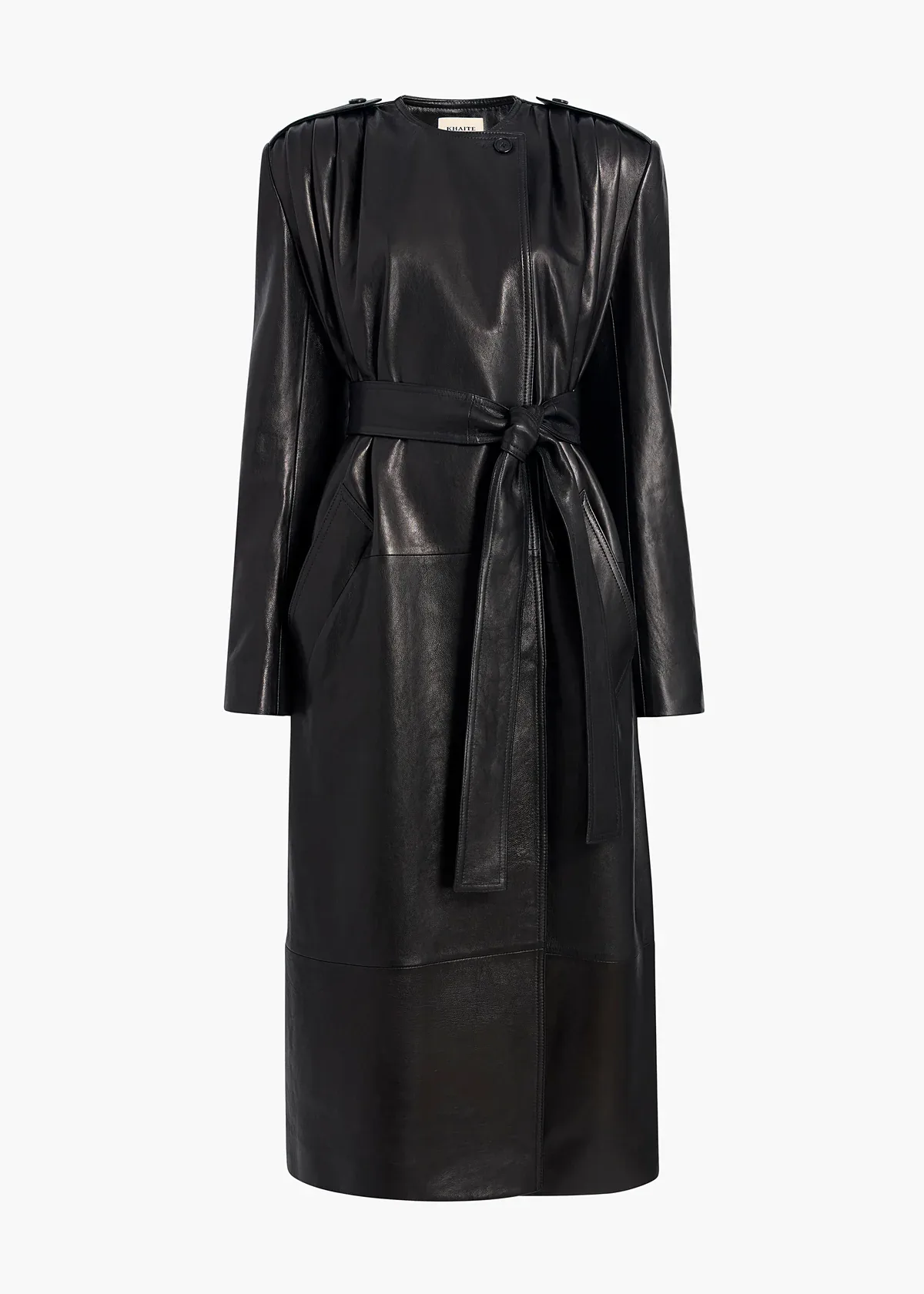 knee length dresses for ladies Jacket Style Women Mini Leather Dress Custom / Dark Green main image 0