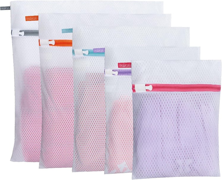 Polecasa Diamond Mesh Laundry Bags (Set of 5) 