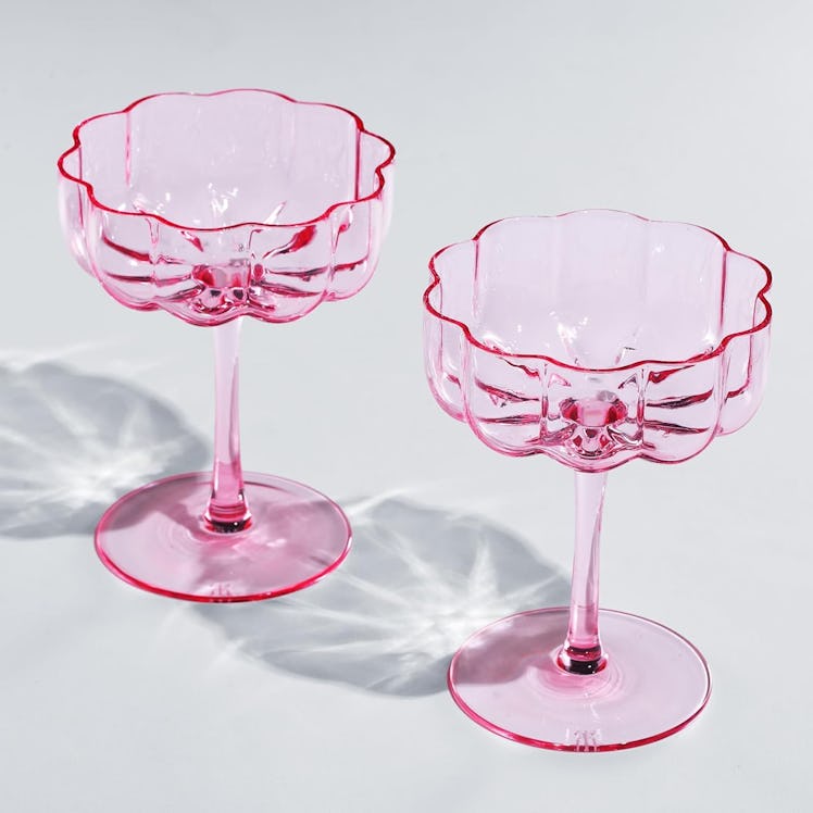 Khen Wavy Coupe Glasses (Set of 2)