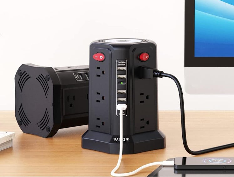 PASSUS Surge Protector Power Strip Tower