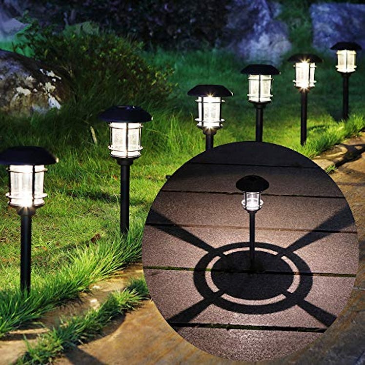 MAGGIFT Solar-Powered Pathway Lights (6-Pack)