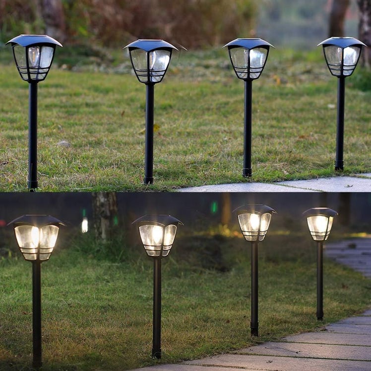 Maggift Solar Pathway Lights (4-Pack)