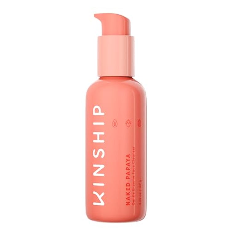 Kinship Naked Papaya Gentle Enzyme Milky Cleanser - Jojoba Oil Facial Cleanser - Non-Foaming Cream F...
