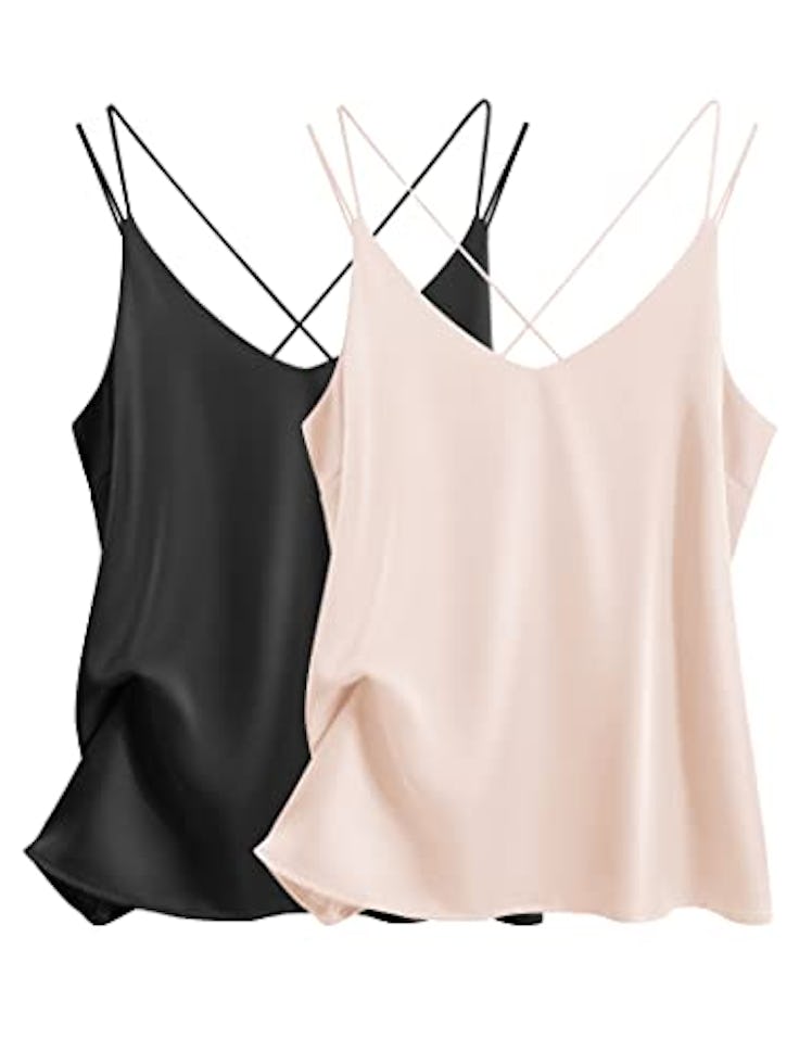Ekouaer Satin Camisoles (2-Pack)