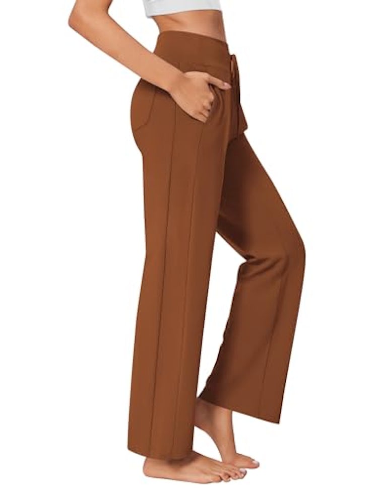 PINSPARK Wide Leg Yoga Pants