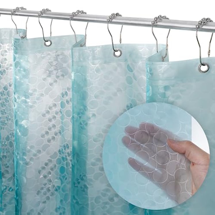 LiBa Heavy Duty Plastic Shower Curtain