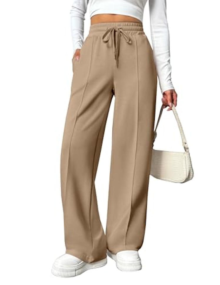 PINSPARK Baggy Wide Leg Sweatpants