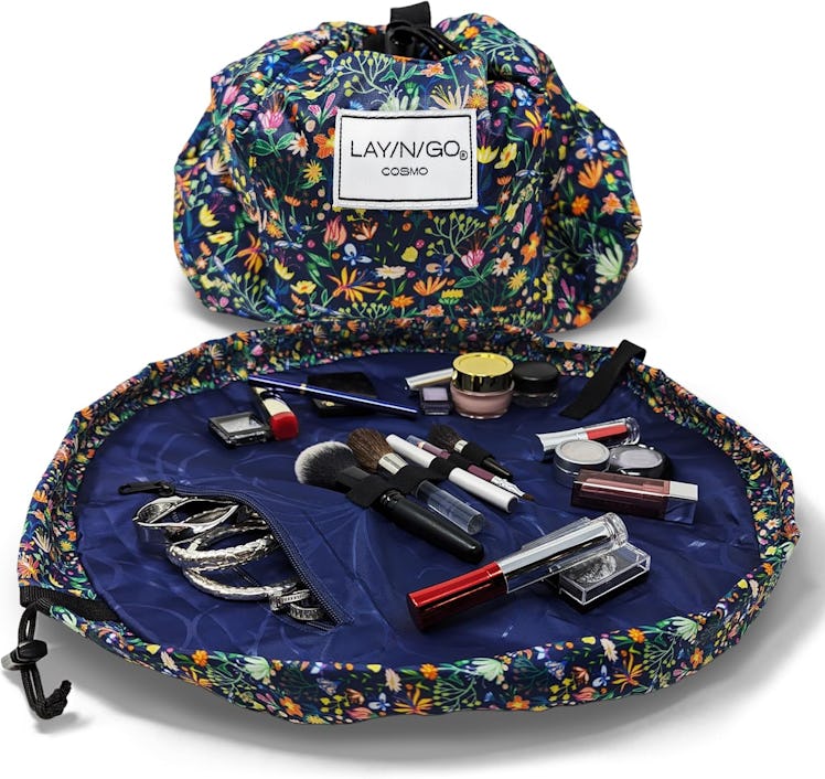 Lay-n-Go Cosmo Drawstring Cosmetic & Makeup Bag Organizer