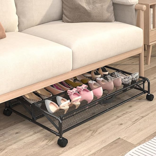 KOSIWU Rolling Under Bed Shoe Storage