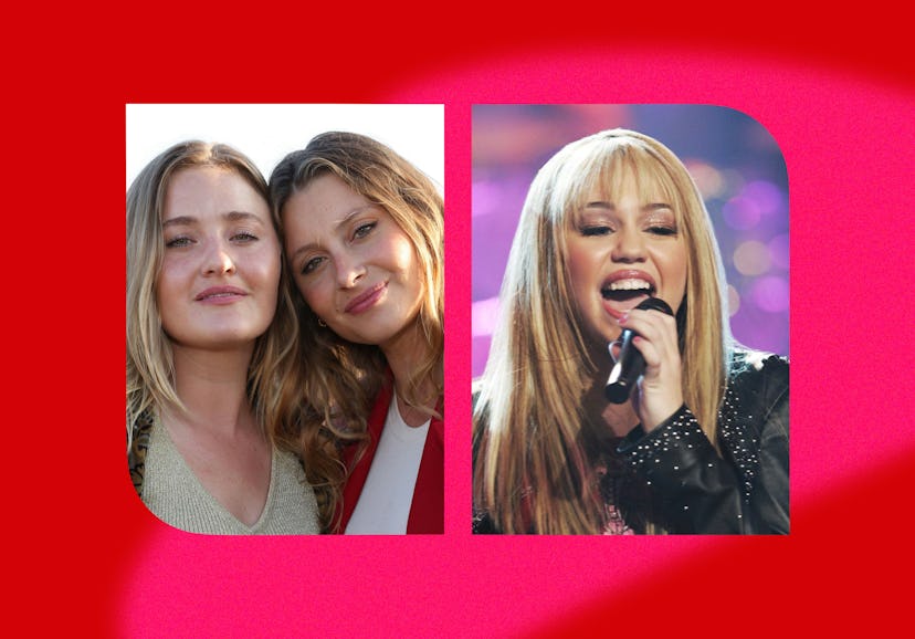 Aly & AJ and Hannah Montana. Photos via Shutterstock
