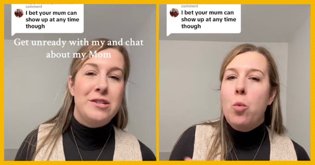 This mom does not favor her mom over her MIL; she matches their energies.