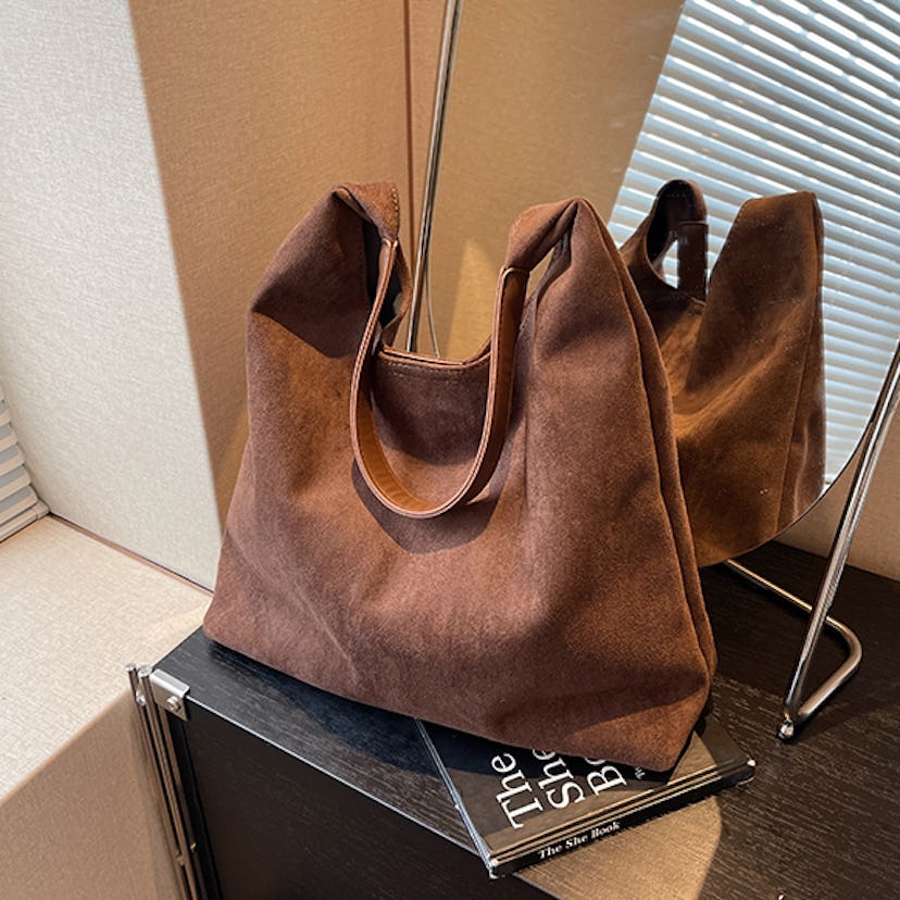 MAOILY Faux Suede Bag